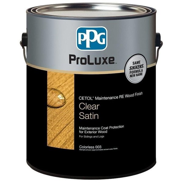 Ppg Proluxe Cetol Wood Finish, Clear, Liquid, 1 gal, Can SIK61003/01